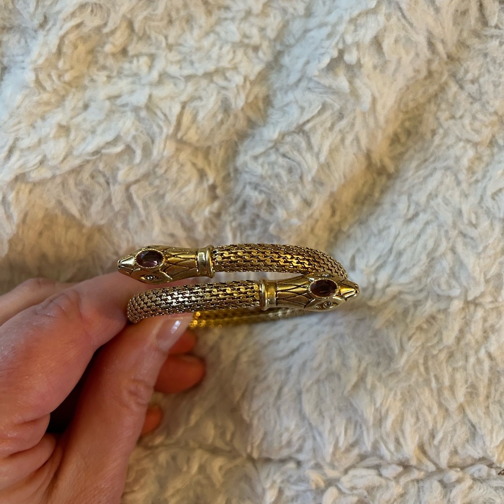Two Headed Snake Wrap Around Bracelet